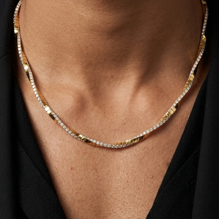 Diamond Twist Link Chain